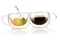 Cucina di Modena Doppelwandiges Kaffee & Tee-Glas, 2er-Set; Espressokocher Espressokocher Espressokocher Espressokocher 