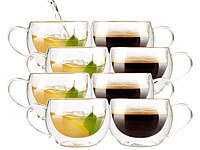 Cucina di Modena Doppelwandiges Kaffee & Tee-Glas, 8er-Set; Espressokocher Espressokocher Espressokocher Espressokocher 