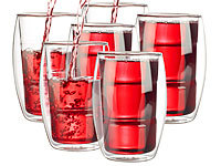 Cucina di Modena 6er-Set doppelwandige Gläser; Doppelwandige Glas Milchkännchen Doppelwandige Glas Milchkännchen Doppelwandige Glas Milchkännchen Doppelwandige Glas Milchkännchen 